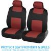 imageBDK PolyPro Seat Covers Full Set in Beige on Black  Front and Rear Split Bench Seat Covers for Cars Easy to Install  Car Accessories for Auto Trucks Van SUVTerracotta