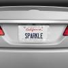 imageBDK Stainless Steel Yellow Gold Sparkly Sparkling Diamond Crystal Bling Premium License Plate Frame Metal Silver Rhinestone for Women Universal Size for Car Truck SUVSilver