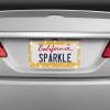 imageBDK Stainless Steel Yellow Gold Sparkly Sparkling Diamond Crystal Bling Premium License Plate Frame Metal Silver Rhinestone for Women Universal Size for Car Truck SUVGold