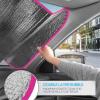 imageBDK USA Good Vibes Beach Sun Visor for Car Windshield Sunshade  Truck Sun Shade Windshield Cover ampamp Accordion Window Cover Car Shield Sun Protector  Dash Protection to Keep Your Vehicle Cool 58quotx27quotPink Flamingo