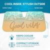 imageBDK USA Good Vibes Beach Sun Visor for Car Windshield Sunshade  Truck Sun Shade Windshield Cover ampamp Accordion Window Cover Car Shield Sun Protector  Dash Protection to Keep Your Vehicle Cool 58quotx27quotGood Vibes
