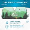 imageBDK USA Good Vibes Beach Sun Visor for Car Windshield Sunshade  Truck Sun Shade Windshield Cover ampamp Accordion Window Cover Car Shield Sun Protector  Dash Protection to Keep Your Vehicle Cool 58quotx27quotAdventure Awaits