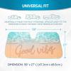 imageBDK USA Good Vibes Beach Sun Visor for Car Windshield Sunshade  Truck Sun Shade Windshield Cover ampamp Accordion Window Cover Car Shield Sun Protector  Dash Protection to Keep Your Vehicle Cool 58quotx27quotGood Vibes