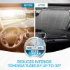 imageBDK USA Good Vibes Beach Sun Visor for Car Windshield Sunshade  Truck Sun Shade Windshield Cover ampamp Accordion Window Cover Car Shield Sun Protector  Dash Protection to Keep Your Vehicle Cool 58quotx27quotAdventure Awaits