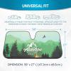 imageBDK USA Good Vibes Beach Sun Visor for Car Windshield Sunshade  Truck Sun Shade Windshield Cover ampamp Accordion Window Cover Car Shield Sun Protector  Dash Protection to Keep Your Vehicle Cool 58quotx27quotAdventure Awaits