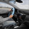 imageBDK Ultra Soft Gray Steering Wheel Cover Unisex Car Accessories NonSlip Comfy Soft Grip Faux Leather Auto Steering Wheel Cover for Cars Trucks Vans SUVs  Fits Standard 15quot Inch Steering WheelsSoft Blue
