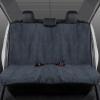 imageBDK UltraFit Towel Cloth Car Rear Seat Bench Cover Moisture Wicking Washable Liquid Water Absorbent Sweat Seat Protector Gym Workout Hiking Running Beach Sports Universal Fit Trucks SUVs VansBlack Trim