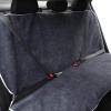 imageBDK UltraFit Towel Cloth Car Rear Seat Bench Cover Moisture Wicking Washable Liquid Water Absorbent Sweat Seat Protector Gym Workout Hiking Running Beach Sports Universal Fit Trucks SUVs VansGray Trim