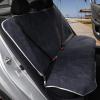 imageBDK UltraFit Towel Cloth Car Rear Seat Bench Cover Moisture Wicking Washable Liquid Water Absorbent Sweat Seat Protector Gym Workout Hiking Running Beach Sports Universal Fit Trucks SUVs VansGray Trim