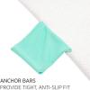 imageBDK UltraFit Towel Cloth Car Rear Seat Bench Cover Moisture Wicking Washable Liquid Water Absorbent Sweat Seat Protector Gym Workout Hiking Running Beach Sports Universal Fit Trucks SUVs VansMint Trim