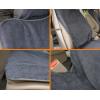 imageBDK UltraFit Towel Cloth Car Rear Seat Bench Cover Moisture Wicking Washable Liquid Water Absorbent Sweat Seat Protector Gym Workout Hiking Running Beach Sports Universal Fit Trucks SUVs VansGray Trim