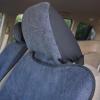 imageBDK UltraFit Towel Cloth Car Rear Seat Bench Cover Moisture Wicking Washable Liquid Water Absorbent Sweat Seat Protector Gym Workout Hiking Running Beach Sports Universal Fit Trucks SUVs VansBlack Trim