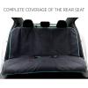 imageBDK UltraFit Towel Cloth Car Rear Seat Bench Cover Moisture Wicking Washable Liquid Water Absorbent Sweat Seat Protector Gym Workout Hiking Running Beach Sports Universal Fit Trucks SUVs VansMint Trim