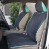 imageBDK UltraFit Towel Cloth Car Rear Seat Bench Cover Moisture Wicking Washable Liquid Water Absorbent Sweat Seat Protector Gym Workout Hiking Running Beach Sports Universal Fit Trucks SUVs VansMint Trim