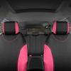 imageBDK UltraSleek Purple Seat Covers for Cars TwoTone Front Seat Covers with Matching Back Car Seat Cover Made to Fit Most Auto Truck Van SUV Interior Car Accessories Full SetPink