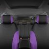 imageBDK UltraSleek Purple Seat Covers for Cars TwoTone Front Seat Covers with Matching Back Car Seat Cover Made to Fit Most Auto Truck Van SUV Interior Car Accessories Full SetPurple