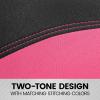 imageBDK UltraSleek Purple Seat Covers for Cars TwoTone Front Seat Covers with Matching Back Car Seat Cover Made to Fit Most Auto Truck Van SUV Interior Car Accessories Full SetPink