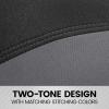 imageBDK UltraSleek Purple Seat Covers for Cars TwoTone Front Seat Covers with Matching Back Car Seat Cover Made to Fit Most Auto Truck Van SUV Interior Car Accessories Full SetGray