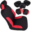 imageBDK UltraSleek Purple Seat Covers for Cars TwoTone Front Seat Covers with Matching Back Car Seat Cover Made to Fit Most Auto Truck Van SUV Interior Car Accessories Full SetRed
