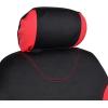 imageBDK UltraSleek Purple Seat Covers for Cars TwoTone Front Seat Covers with Matching Back Car Seat Cover Made to Fit Most Auto Truck Van SUV Interior Car Accessories Full SetRed