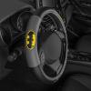 imageBDK Warner Bros DC Comics Batman Steering Wheel Cover  Ergonomic Grip Universal Size 145155 in Protects and Insulates Your Wheel Car Accessories for Car Truck Van SUVBatman Steering Wheel Cover