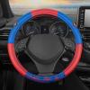 imageBDK Warner Bros DC Comics Batman Steering Wheel Cover  Ergonomic Grip Universal Size 145155 in Protects and Insulates Your Wheel Car Accessories for Car Truck Van SUVSuperman Steering Wheel Cover