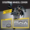 imageBDK Warner Bros DC Comics Batman Steering Wheel Cover  Ergonomic Grip Universal Size 145155 in Protects and Insulates Your Wheel Car Accessories for Car Truck Van SUVBatman Steering Wheel Cover