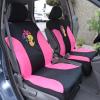 imageBDK Warner Bros DC Comics Wonder Woman Car Accessories Full 9 Piece Set Polyester Seat Covers Black ampamp Red Universal Fit for Car Truck Van SUV Side Airbag Compatible Easy to Install2 Front