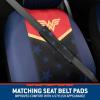 imageBDK Warner Bros DC Comics Wonder Woman Car Accessories Full 9 Piece Set Polyester Seat Covers Black ampamp Red Universal Fit for Car Truck Van SUV Side Airbag Compatible Easy to Install2 Front