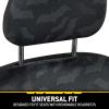 imageBDK Warner Bros DC Comics Wonder Woman Car Accessories Full 9 Piece Set Polyester Seat Covers Black ampamp Red Universal Fit for Car Truck Van SUV Side Airbag Compatible Easy to Install2 Front