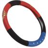imageBDK Warner Bros DC Comics Wonder Woman Steering Wheel Cover  Car Accessories for Women Superhero Heroine Gift Ideas Original Red White Blue WonderWoman Logo Universal Standard Fit 145155 Inches