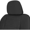 imageBDK carXS Black Leather Car Seat Covers Full Set 9Piece Faux Seat Covers for Cars Includes Front and Back Seat Cover Automotive Seat Covers for Trucks SUVBlack