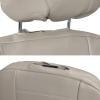 imageBDK carXS Black Leather Car Seat Covers Full Set 9Piece Faux Seat Covers for Cars Includes Front and Back Seat Cover Automotive Seat Covers for Trucks SUVBeige