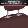 imageBDK carXS Black Leather Car Seat Covers Full Set 9Piece Faux Seat Covers for Cars Includes Front and Back Seat Cover Automotive Seat Covers for Trucks SUVBurgundy