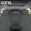 imageBDK carXS Black Leather Car Seat Covers Full Set 9Piece Faux Seat Covers for Cars Includes Front and Back Seat Cover Automotive Seat Covers for Trucks SUVGray