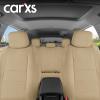 imageBDK carXS Black Leather Car Seat Covers Full Set 9Piece Faux Seat Covers for Cars Includes Front and Back Seat Cover Automotive Seat Covers for Trucks SUVBeige