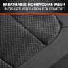imageBDK carXS FreshMesh Car Seat Covers Full Set with Charcoal Accent  Mesh Front Seat Covers with Split Bench Back Seat Protector Interior Covers for Auto Truck Van SUVCharcoal