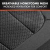 imageBDK carXS FreshMesh Car Seat Covers Full Set with Charcoal Accent  Mesh Front Seat Covers with Split Bench Back Seat Protector Interior Covers for Auto Truck Van SUVCharcoal