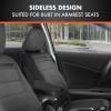 imageBDK carXS FreshMesh Car Seat Covers Full Set with Charcoal Accent  Mesh Front Seat Covers with Split Bench Back Seat Protector Interior Covers for Auto Truck Van SUVBlack