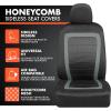 imageBDK carXS FreshMesh Car Seat Covers Full Set with Charcoal Accent  Mesh Front Seat Covers with Split Bench Back Seat Protector Interior Covers for Auto Truck Van SUVGray