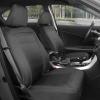 imageBDK carXS FreshMesh Car Seat Covers Full Set with Charcoal Accent  Mesh Front Seat Covers with Split Bench Back Seat Protector Interior Covers for Auto Truck Van SUVBlack