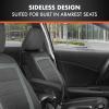 imageBDK carXS FreshMesh Car Seat Covers Full Set with Charcoal Accent  Mesh Front Seat Covers with Split Bench Back Seat Protector Interior Covers for Auto Truck Van SUVGray