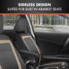 imageBDK carXS FreshMesh Car Seat Covers Full Set with Charcoal Accent  Mesh Front Seat Covers with Split Bench Back Seat Protector Interior Covers for Auto Truck Van SUVBeige