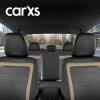imageBDK carXS FreshMesh Car Seat Covers Full Set with Charcoal Accent  Mesh Front Seat Covers with Split Bench Back Seat Protector Interior Covers for Auto Truck Van SUVBeige