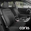 imageBDK carXS FreshMesh Car Seat Covers Full Set with Charcoal Accent  Mesh Front Seat Covers with Split Bench Back Seat Protector Interior Covers for Auto Truck Van SUVBlack