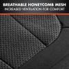 imageBDK carXS FreshMesh Car Seat Covers Full Set with Charcoal Accent  Mesh Front Seat Covers with Split Bench Back Seat Protector Interior Covers for Auto Truck Van SUVBlack