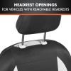 imageBDK carXS Monaco Seat Covers for Cars Full Set Gray TriTone Front with Split Rear Bench Back Seat Cover Automotive Seat Covers for Trucks SUV Van AutoBeige