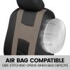 imageBDK carXS Seat Covers for Cars Light Gray TwoTone Car Seat Covers with Matching Back Seat Cover Made to Fit Most Auto Truck Van SUV Interior Car Accessories Car Seat Cover Full SetBlack  Beige