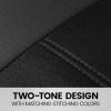 imageBDK carXS Seat Covers for Cars Light Gray TwoTone Car Seat Covers with Matching Back Seat Cover Made to Fit Most Auto Truck Van SUV Interior Car Accessories Car Seat Cover Full SetBlack  Charcoal Gray