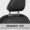 imageBDK carXS Seat Covers for Cars Light Gray TwoTone Car Seat Covers with Matching Back Seat Cover Made to Fit Most Auto Truck Van SUV Interior Car Accessories Car Seat Cover Full SetBlack